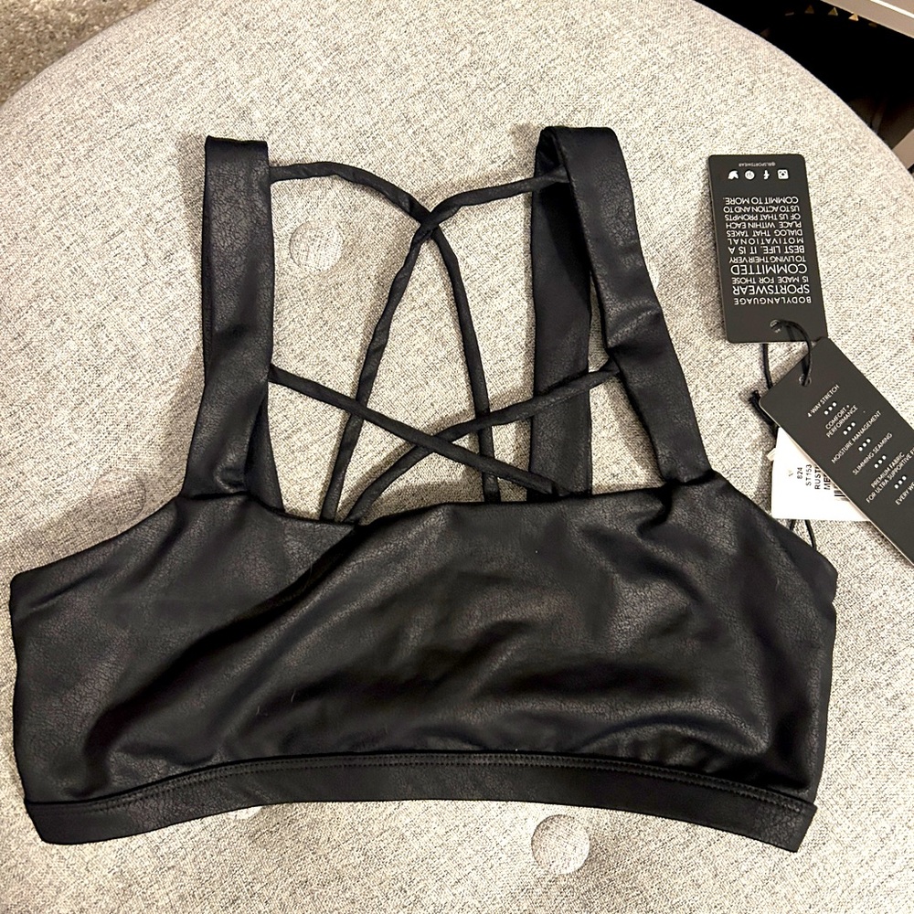 Body Language Intimates and Sportswear cross bra top